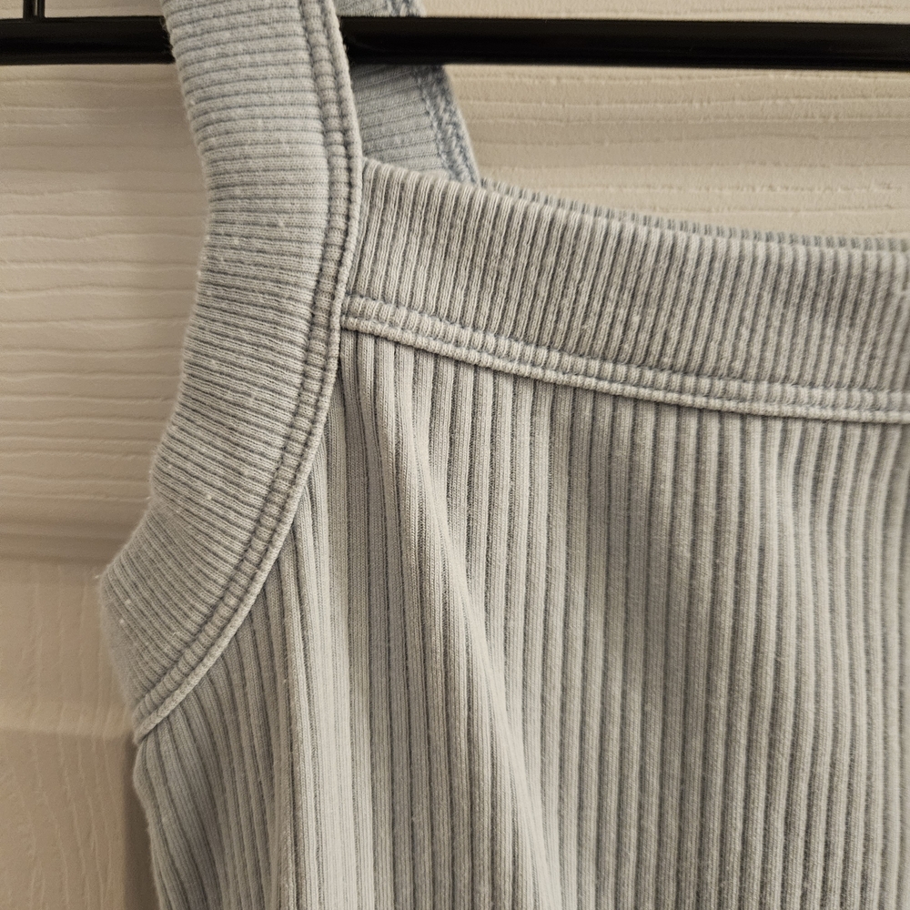 American Eagle Outfitters Gray Striped Tank Top